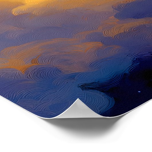 Moonlit Clouds Poster 16x24 Dreamy Wall Art (Hoek)