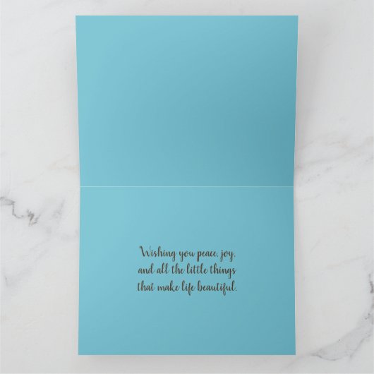 Moonlit Coastal Porch met Dog & Ocean Uitzicht Bedankkaart (Binnen)