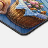 Moonlit Coastal Porch met Dog & Ocean Uitzicht Bureaumat (Hoek)