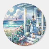 Moonlit Cottage Porch bij het Zee Magneet (Voorkant)