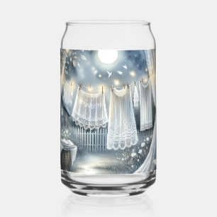 Moonlit CottageCore waslijn Blikvorm Glas