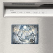 Moonlit CottageCore waslijn Magneet (Insitu (Vaatwasser))