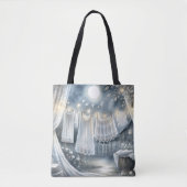 Moonlit CottageCore waslijn Tote Bag (Voorkant)