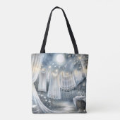 Moonlit CottageCore waslijn Tote Bag (Achterkant)