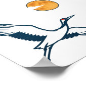 Moonlit Crane Poster (Hoek)