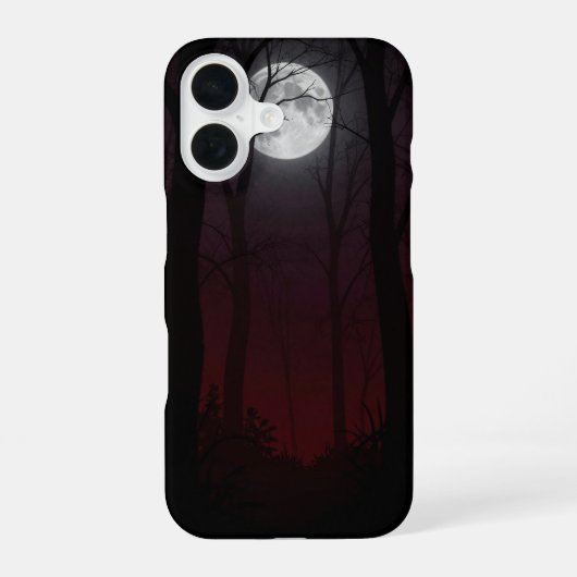 Moonlit Dark Forest Gothic Phone Case iPhone 16 Hoesje (Achterkant)