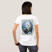 Moonlit Depths: Zeemeermin en de Vergeten Schipper T-shirt (Achterkant volledig)