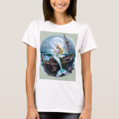 Moonlit Depths: Zeemeermin en de Vergeten Schipper T-shirt (Voorkant)