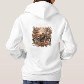 Moonlit Desert Magic - Boho-stijl Moto Hoodie (Achterkant)