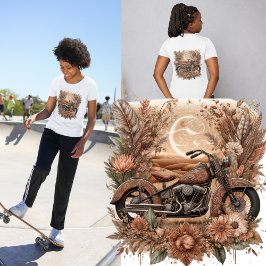 Moonlit Desert Magic - Boho-stijl Moto T-shirt