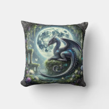 Moonlit Dragon Garden Mystical Decor