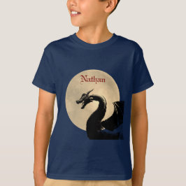Moonlit Dragon gepersonaliseerd T-shirt