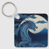 Moonlit Dragon of Fuji Keychain (Voorkant)