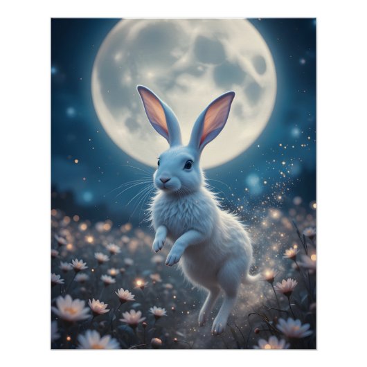 Moonlit Dream Hare Perfect Poster (Voorkant)