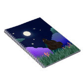 Moonlit Dreamer Girl Spiral Notebook Notitieboek (Rechterzijde)