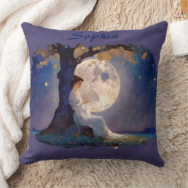 Moonlit Dreamer - Serene Night Sky Kussen