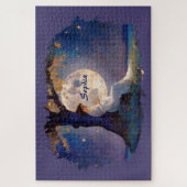Moonlit Dreamer - Serene Night Sky Legpuzzel (Verticaal)