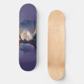 Moonlit Dreamer - Serene Night Sky Persoonlijk Skateboard (Voorkant)
