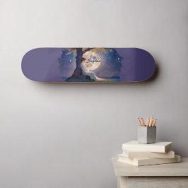 Moonlit Dreamer - Serene Night Sky Persoonlijk Skateboard
