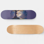 Moonlit Dreamer - Serene Night Sky Persoonlijk Skateboard (Horizontaal)