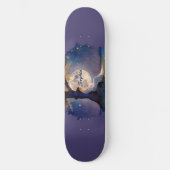 Moonlit Dreamer - Serene Night Sky Persoonlijk Skateboard (Voorkant)