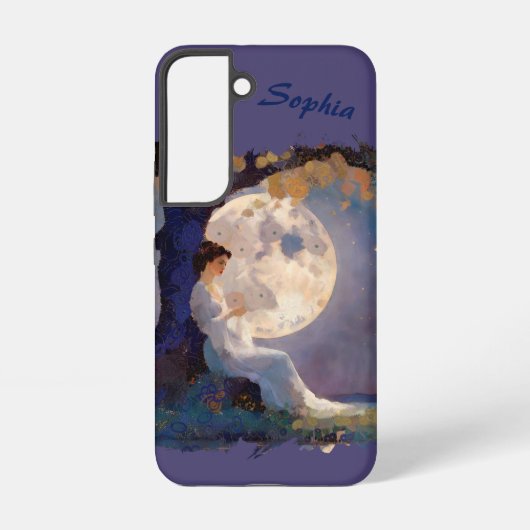 Moonlit Dreamer - Serene Night Sky Samsung Galaxy Hoesje (Achterkant)