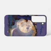 Moonlit Dreamer - Serene Night Sky Samsung Galaxy Hoesje (Achterkant horizontaal)