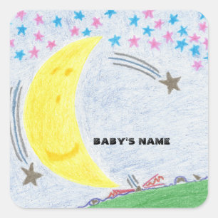 Moonlit Dreams Baby shower of Nieuwe Baby Stickers