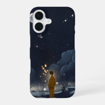Moonlit Dreams – iPhone 16 Hoesje | Nachtelijke He
