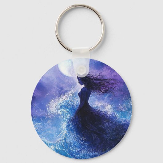 Moonlit Drift-Ocean Dream Sleutelhanger (Voorkant)