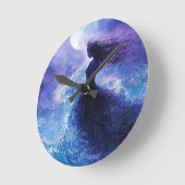 Moonlit Drift-Ocean Dream Sleutelhanger Ronde Klok (Hoek)