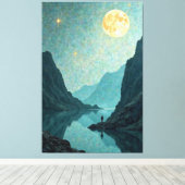 Moonlit droom canvas afdruk (Insitu (Houten vloer))