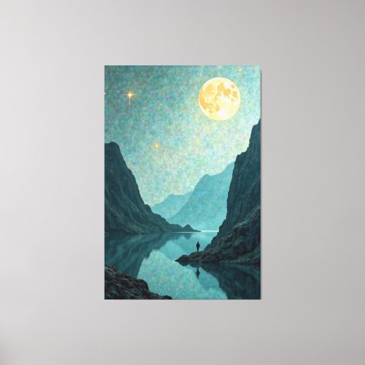 Moonlit droom canvas afdruk (Voorkant)