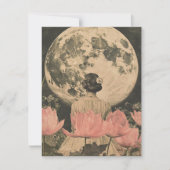 Moonlit Elegance - Back Uitzicht van Vrouw met Maa (Voorkant)