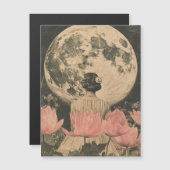 Moonlit Elegance - Back Uitzicht van Vrouw met Maa (Voorkant / Achterkant)