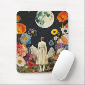 Moonlit Elegance - Het Uitzicht van de vrouw met d Muismat (Met muis)