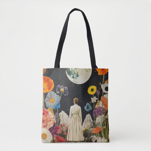 Moonlit Elegance - Het Uitzicht van de vrouw met d Tote Bag (Voorkant)