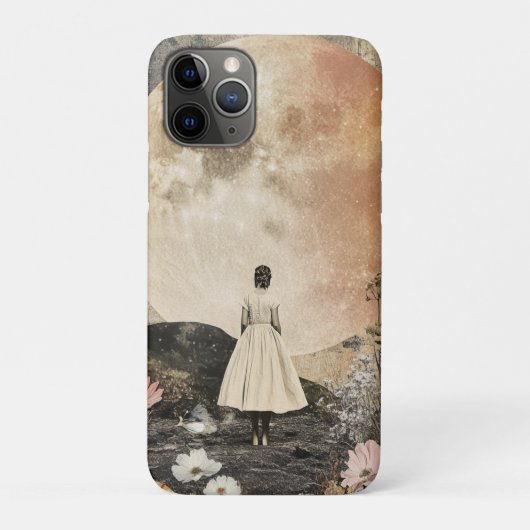 Moonlit Elegance - Uitzicht van de vrouw met maan Case-Mate iPhone Case (Achterkant)