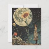 Moonlit Elegance - Vrouw met Maan (Voorkant)