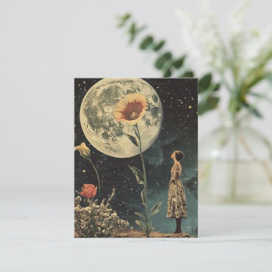 Moonlit Elegance - Vrouw met Maan (Staand voorkant)