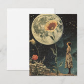 Moonlit Elegance - Vrouw met Maan (Voorkant / Achterkant)