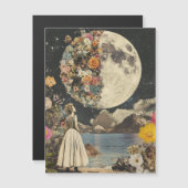 Moonlit Elegance - Vrouw met Maan (2) (Voorkant / Achterkant)