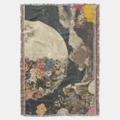 Moonlit Elegance - Vrouw met Maan (2) Deken (Voorkant Verticaal)