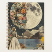 Moonlit Elegance - Vrouw met Maan (2) Planner (Voorkant)