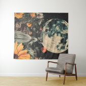Moonlit Elegance - Vrouw met Maan (3) Wandkleed (In Situ (horizontaal))