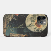 Moonlit Elegance - Vrouw met Maan Case-Mate iPhone Case (Achterkant (horizontaal))