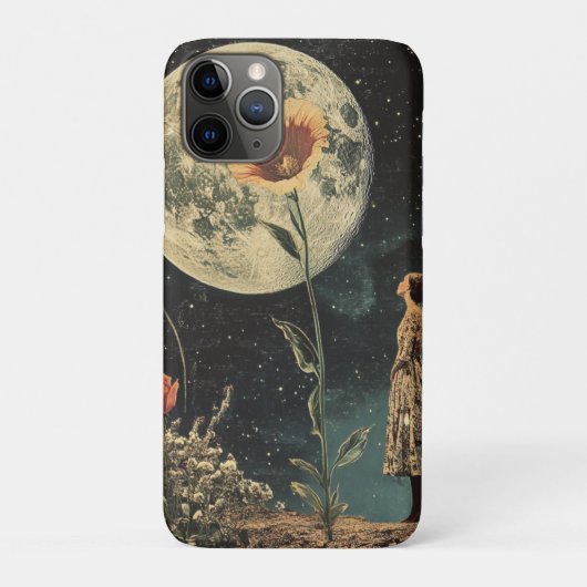 Moonlit Elegance - Vrouw met Maan Case-Mate iPhone Case (Achterkant)