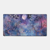 Moonlit Enchanted Forest Nightscape Bureaumat (Voorkant)
