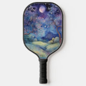 Moonlit Enchanted Forest Nightscape Pickleball Paddle (Voorkant)