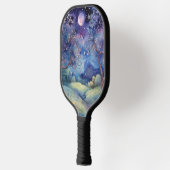 Moonlit Enchanted Forest Nightscape Pickleball Paddle (Links)